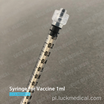Specjalna pusta strzykawka na szczepionkę 1 ml